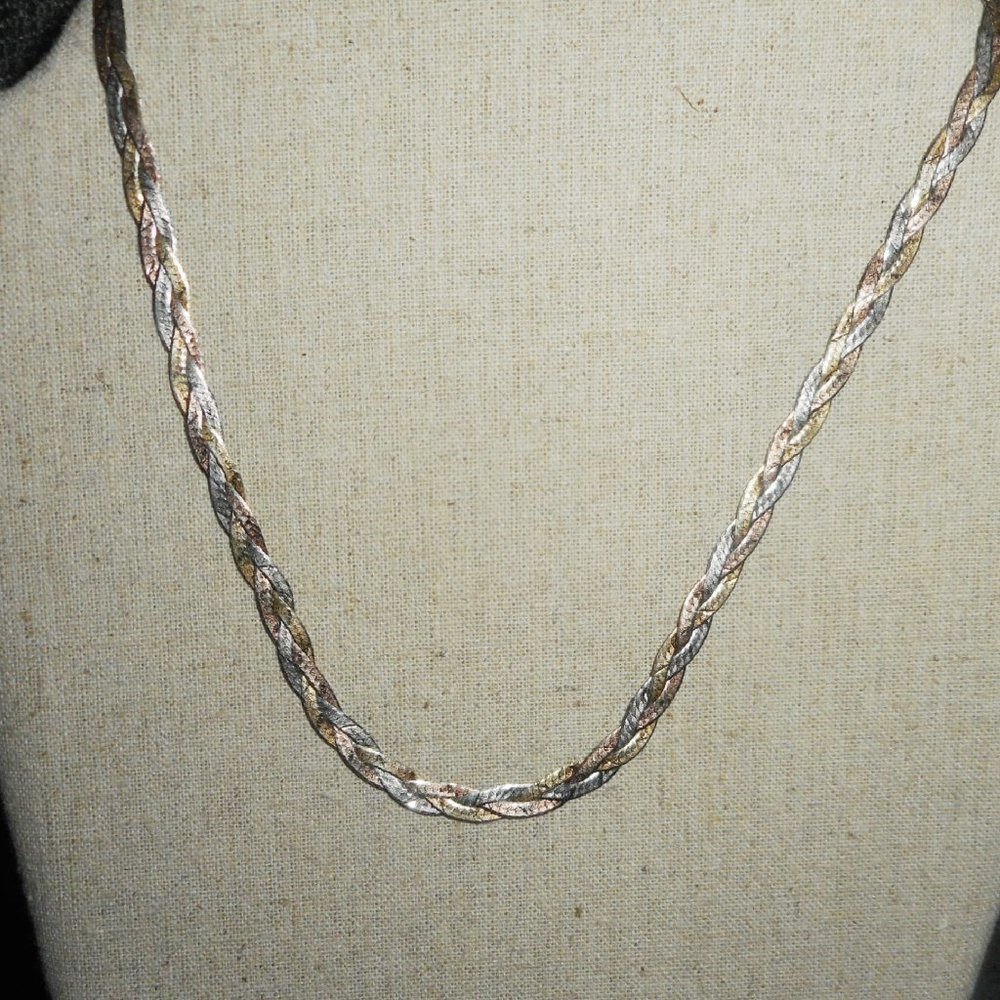 Sterling Braided Choker, Vior Italy